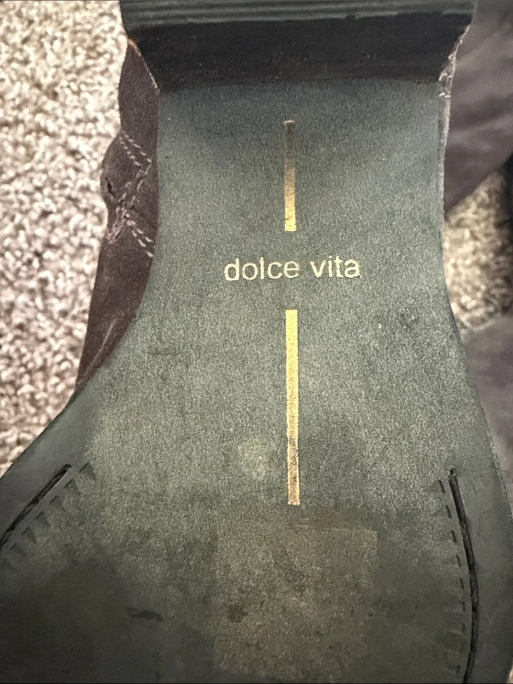 Dolce Vita Suede Over-The-Knee Braided-Trim Boots